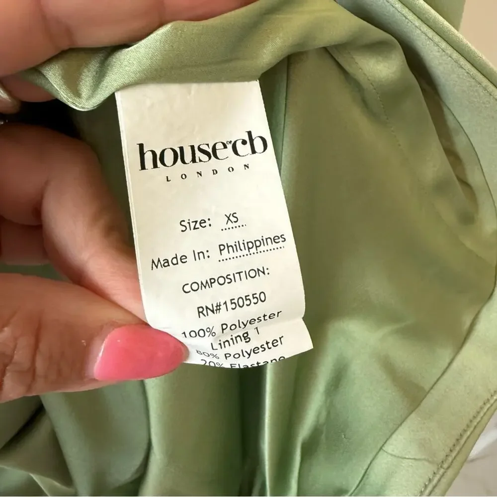 House of CB Lulu Corset Midi Dress In Pistachio